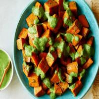 Grilled Sweet Potatoes with Chimichurri_image