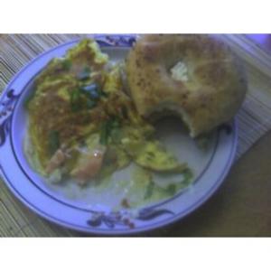 Ari's Eggs and Onions and Salmon and Cream Cheese_image