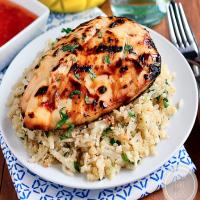 Sweet Chili Coconut-Lime Grilled Chicken with Coconut-Lime Cauliflower Rice Recipe - (4.5/5)_image