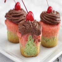 Italian Spumoni Cupcakes image