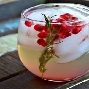 Beverage - Pomegranate & Rosemary White Sangria Recipe - (4.1/5) image