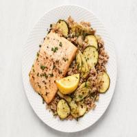 Arctic Char with Artichokes and Zucchini image