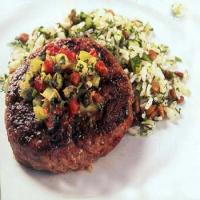 Lamb Burgers with Red-and Green-Tomato Chutney image