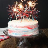 Marbled 4th Of July 'Box' Cake Recipe by Tasty image
