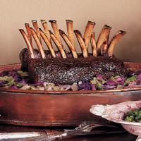 Roasted Rack of Venison with Red Currant and Cranberry Sauce_image