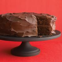 Dark-Chocolate Cake with Ganache Frosting image