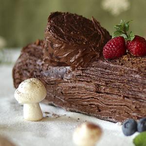 Yule Log Cake image