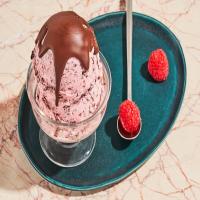 Chocolate-Flake Raspberry Ice Cream image