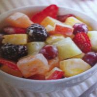 Fruit Salad With Creamy Banana Dressing image