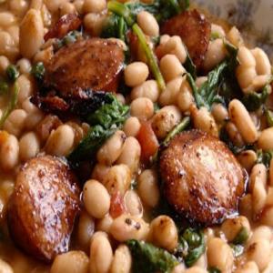 White Beans with Spinach & Sausage_image