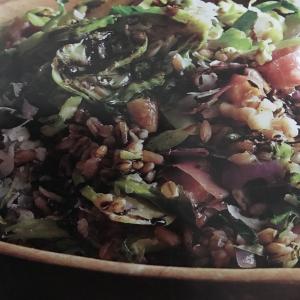 Farrow & Brussel Sprout Bowl with Prosciutto Recipe_image