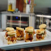 Mini Hot Chicken and Waffle Sliders image