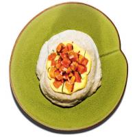 Makrut Lime Meringue Cakes With Lime-Scented Papaya image