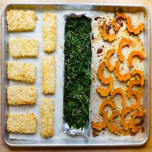 Crispy Tofu and Delicata Squash Sheet Pan Dinner image