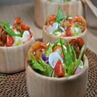 Grilled Shrimp Salad with Sesame Ginger Vinaigrette image