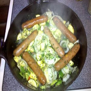 Smoked Turkey Sausage and Summer Veggies image