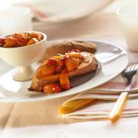 Roasted Sweet Potatoes with Pineapple Cranberry Chutney_image