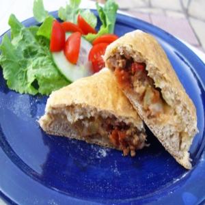Homemade Bread Pocket With Pizza Filling (Oamc) image
