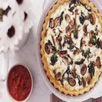 Egg White Quiche with Spinach, Mushrooms and Feta image