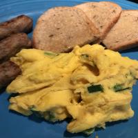 Scrambled Eggs With Garlic Scapes image