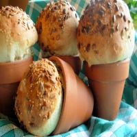 Rustic Flower Pot Bread Loaves or Bread Rolls image
