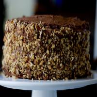 Yellow Layer Cake With Chocolate Frosting_image