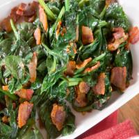 Sauteed Spinach with Bacon, Garlic and Thyme_image