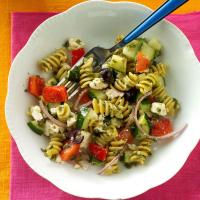 Spring Greek Pasta Salad image