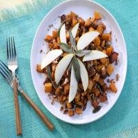 Sauteed Butternut Squash with Shaved Apple and Pecans_image