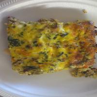 Crustless Spinach and Cheese Quiche image