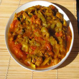 Aubergine and Mushroom Curry image