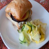 Portabella and Gouda Burger with Garlic Mayo image