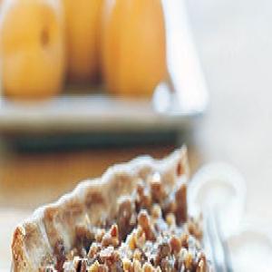Apricot Pie with Candied Ginger and Crunchy Topping_image