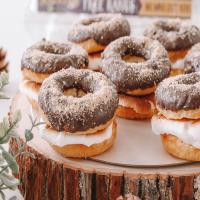 Campfire S'mores Donut Sandwiches_image