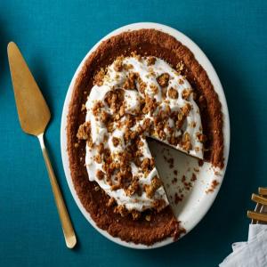 Pumpkin Pie with Bourbon-Maple Whipped Cream and Cinnamon Crunch image