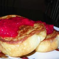 Vanilla Maple French Toast With Raspberry Sauce image