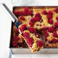 Raspberry & almond traybake image