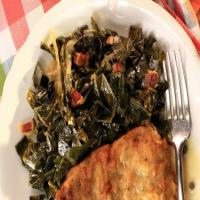 Braised Collard Greens with Bacon image