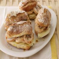 Turkey-Pancetta Roulade Sandwiches image
