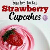 Sugar Free Strawberry Cupcakes_image
