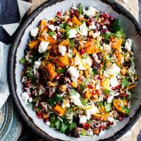 Black & white rice salad with cumin-roasted butternut squash_image