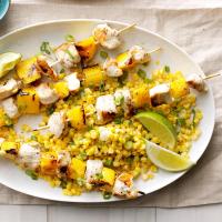Grilled Chicken and Mango Skewers image
