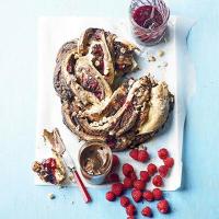 Raspberry, chocolate & hazelnut breakfast bread image