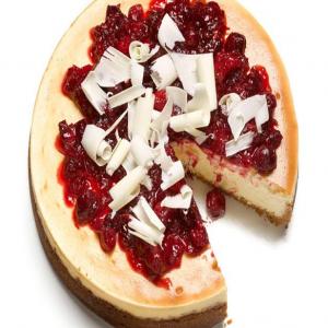 White Chocolate-Cranberry Cheesecake image