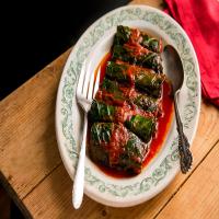 Collard Greens Stuffed With Quinoa and Turkey image