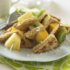Whole Grain French Toast and Tropical Fruit Kabobs_image