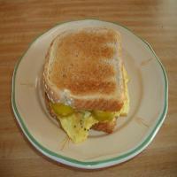 Scrambled Egg & Dill Pickle Sandwich image