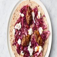 Jamie Oliver's lamb kofta flatbreads with pickled red cabbage and rose harissa_image