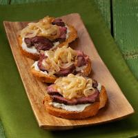Blue Cheese-Onion Steak Bites image
