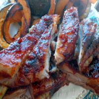 Oven Baked Ribs With Sweet and Spicy Sauce_image